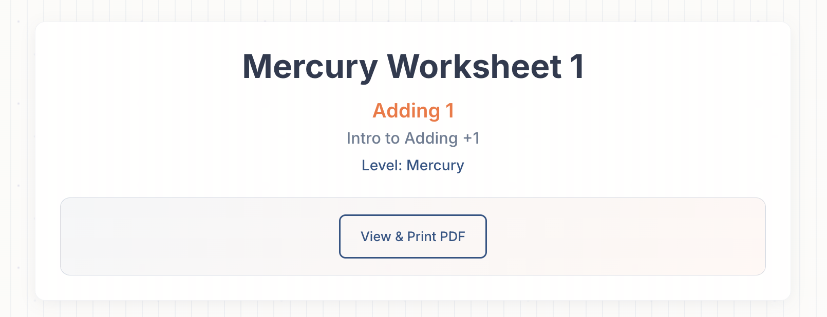 Worksheet Form Interface